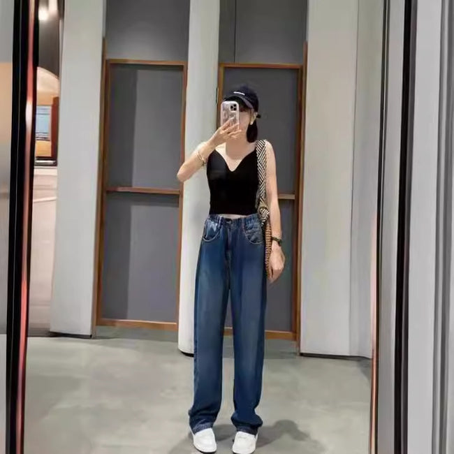High Waist Elastic Jeans For Women Main Image
