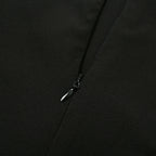 Deep V-shoulder irregular blazer