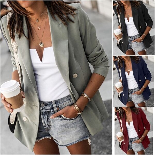 Button-down casual blazer Hover Image
