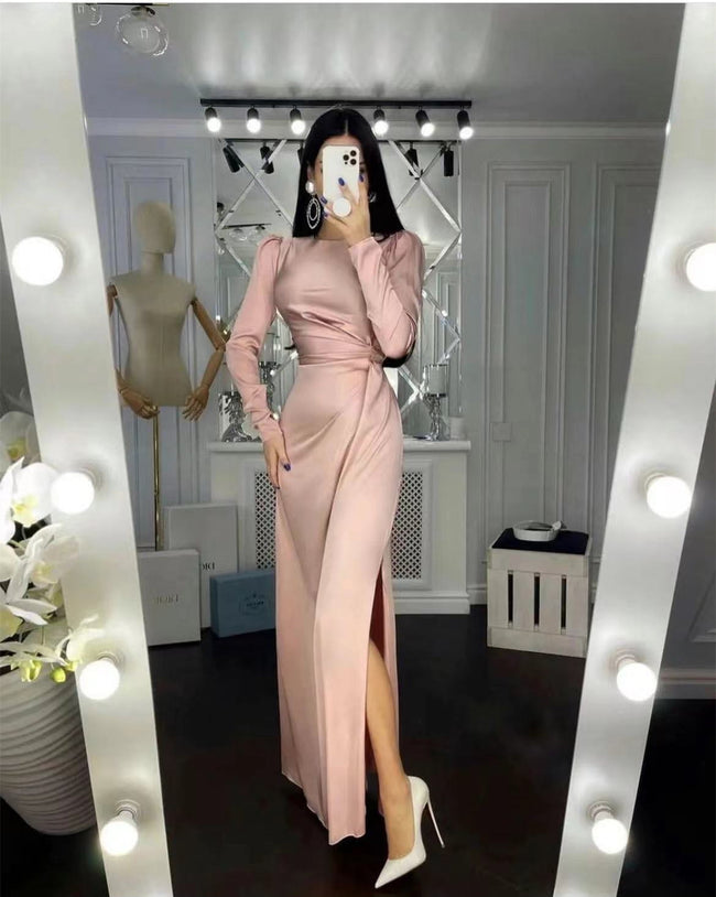 Beautiful Waist Fitting Irregular Dress Hover Image