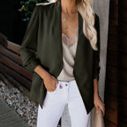 Long sleeve solid color wild small blazer