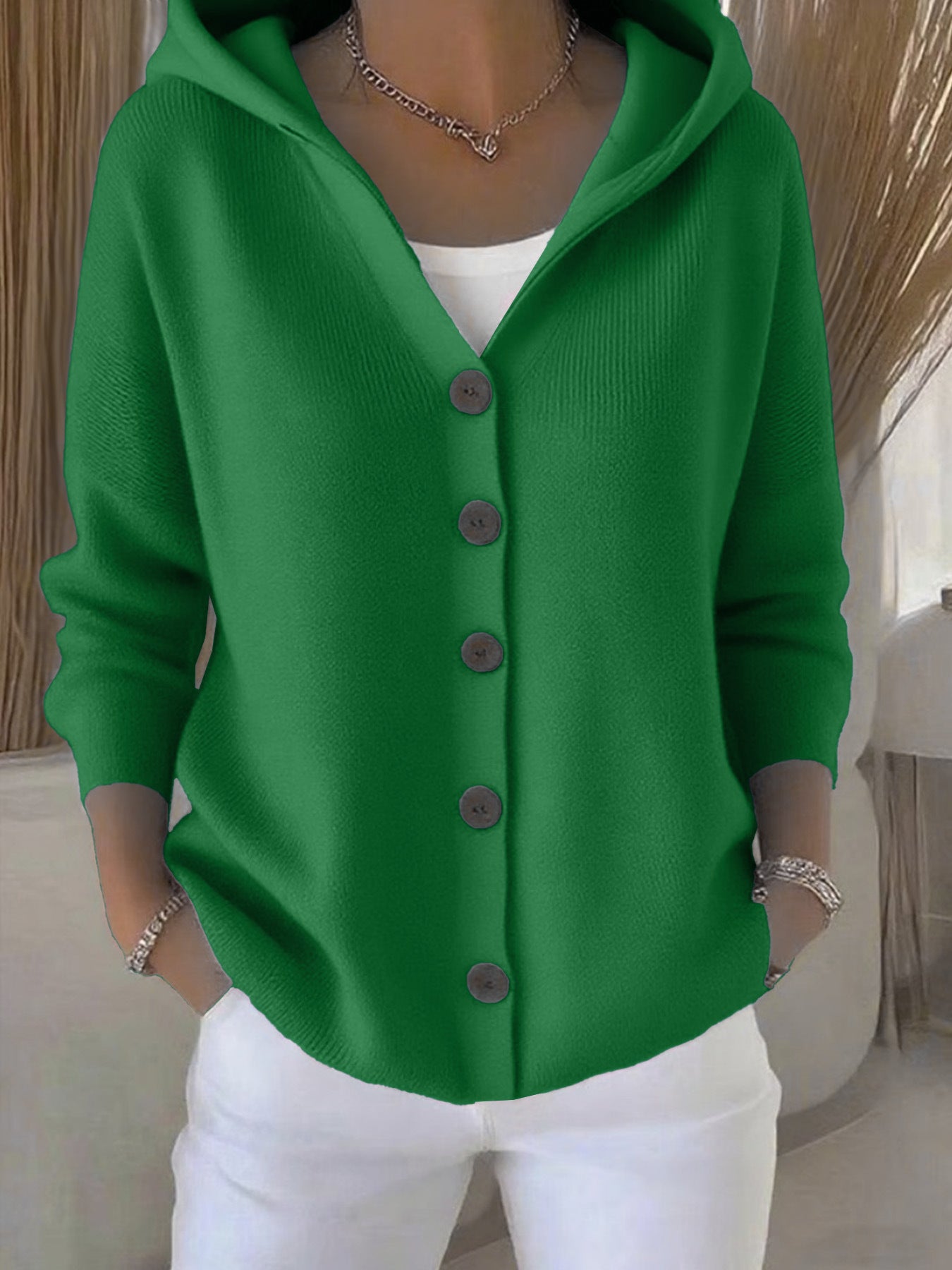 Casual Fashion Hooded Sweater Coat Women