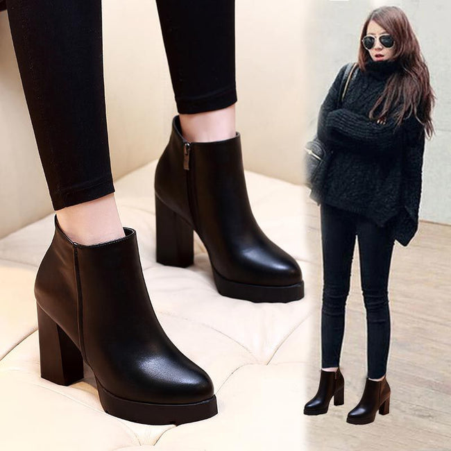 Booties with high heels for women Hover Image