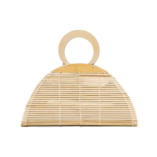 Bamboo Hand-woven Clutch Bag Natural Bamboo Bag Handbag Main Image