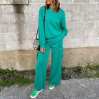 Baggy Pants Two-piece Sweater For Women