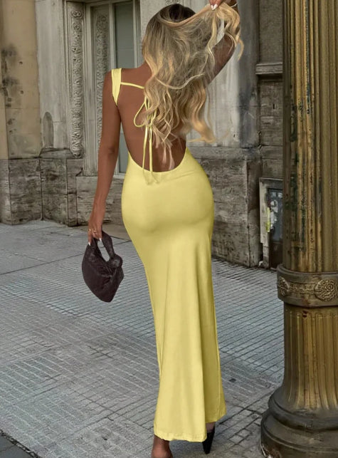 Fitted Knitted Graduation Dress For Women