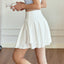 Women's Casual Anti Glare Solid Color Sports Short Skirt