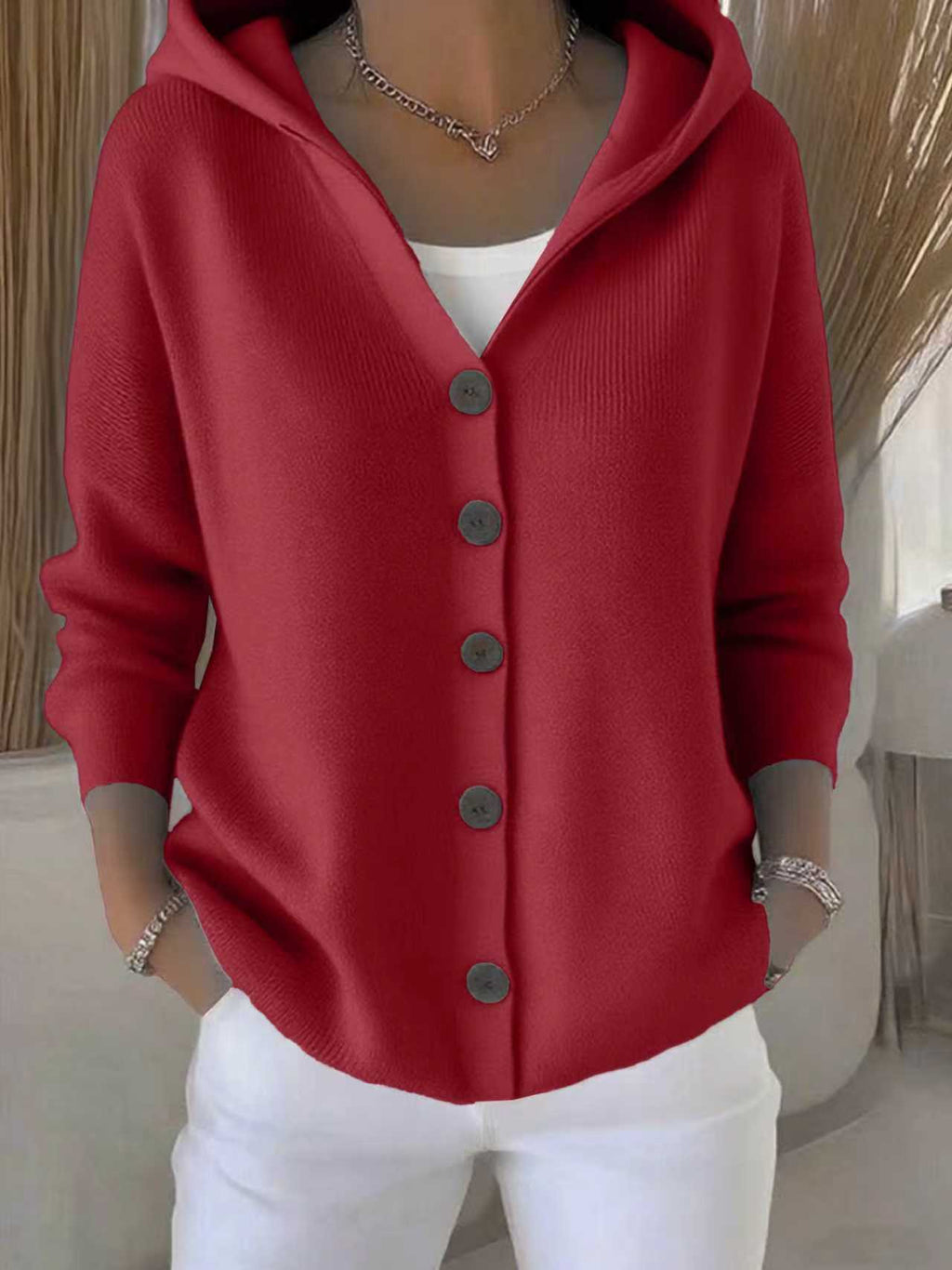 Casual Fashion Hooded Sweater Coat Women