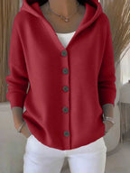 Casual Fashion Hooded Sweater Coat Women