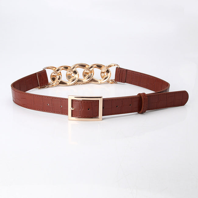 Women's Belt Personality Fashion Street Shooting Metal Chain Link Hover Image