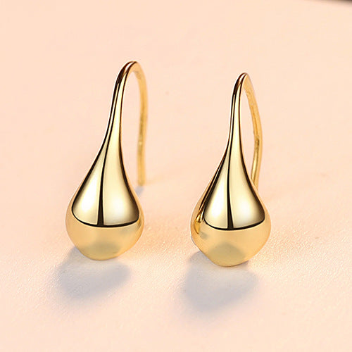 Authentic Sterling Silver 925 Waterdrop Design Drop Earring for Women Elegant Engagement Earring Fine Jewelry Accessories Hover Image