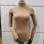 Core-spun Half Turtleneck Sweater Women Pullover Sweater