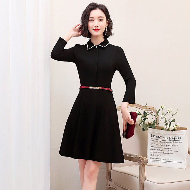 Spring Korean Style Suit Collar Dress High-End White-Collar Professional Formal Wear Women Main Image