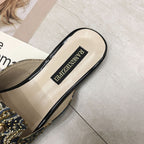 Baotou Half Slippers Women Flat Pointed Lazy Sandals And Slippers