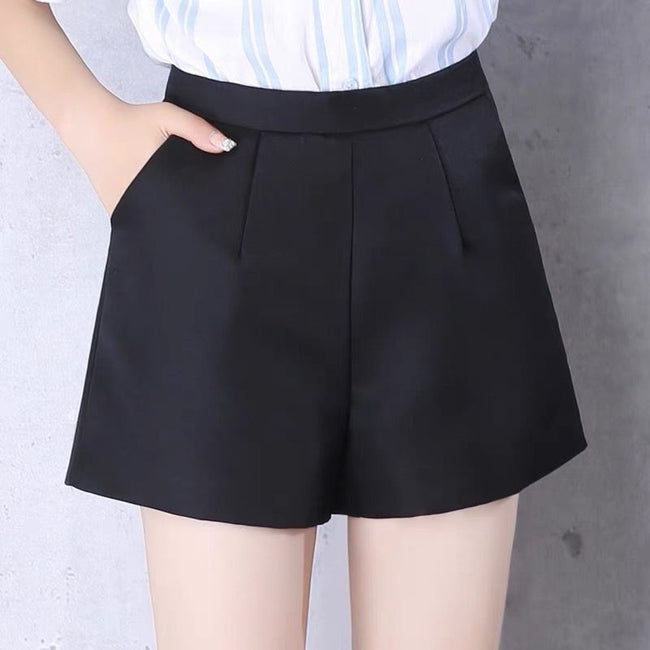 A-line Plus Size Shorts Women Spring and Autumn High Waist Wide Legs Hover Image