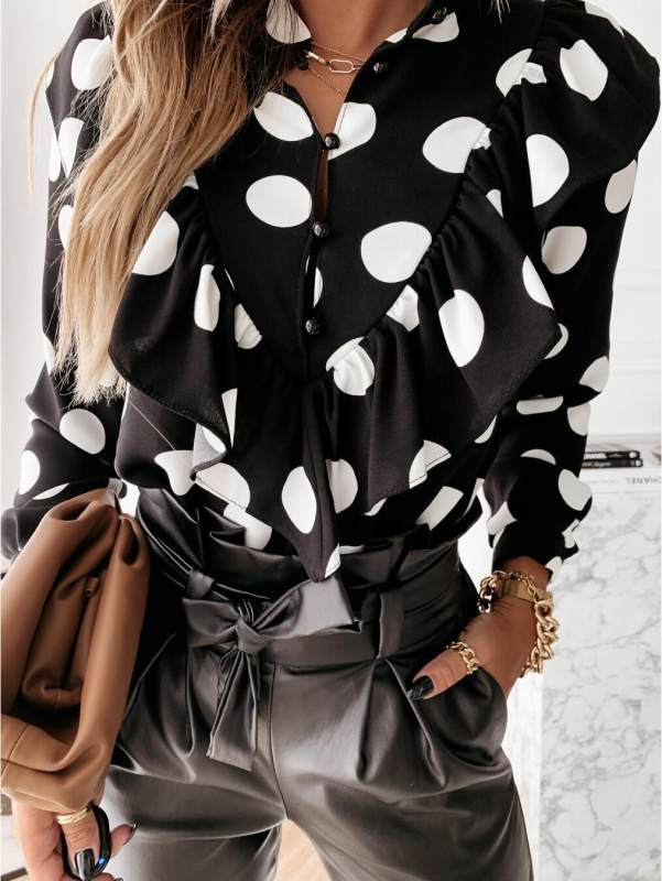 Women Blouses Long Sleeve Shirt Casual Tops Main Image