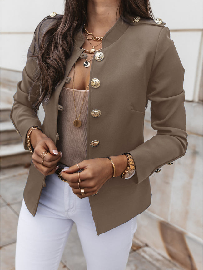Long-sleeved Slim-breasted Small Blazer Hover Image