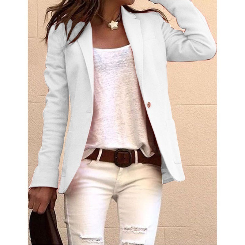 SHUJIN Fahion Langarm Candy Farben Dunne Buro Blazer Mujer Herbst Beilaufige Dunne Blazer Frauen Anzug Jacken Rosa Mantel