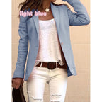 SHUJIN Fahion Langarm Candy Farben Dunne Buro Blazer Mujer Herbst Beilaufige Dunne Blazer Frauen Anzug Jacken Rosa Mantel
