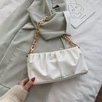 One-Shoulder Solid Color Chain Bag Clutch Envelope Bag