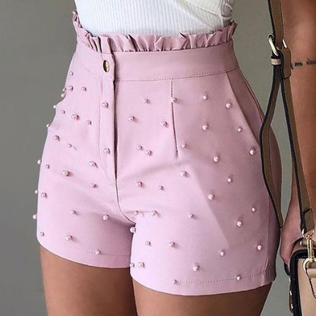 Explosive Style Women's Shorts, Gun Beads Solid Color Sexy Shorts Women Main Image