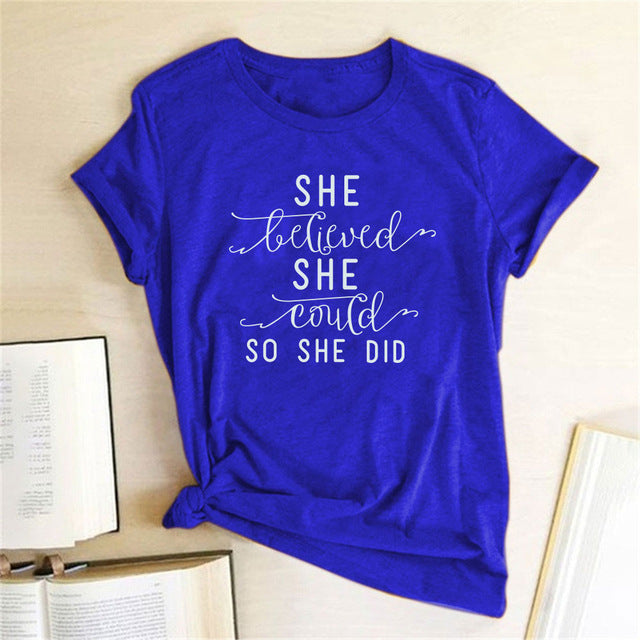 T-shirt ample pour femme à imprimé lettre, t-shirt drôle à manches courtes, hauts esthétiques