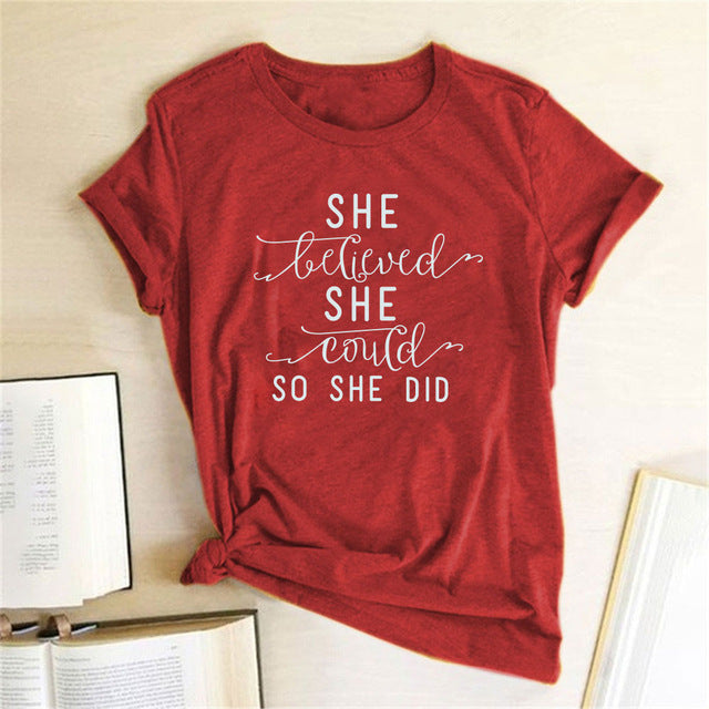 T-shirt ample pour femme à imprimé lettre, t-shirt drôle à manches courtes, hauts esthétiques