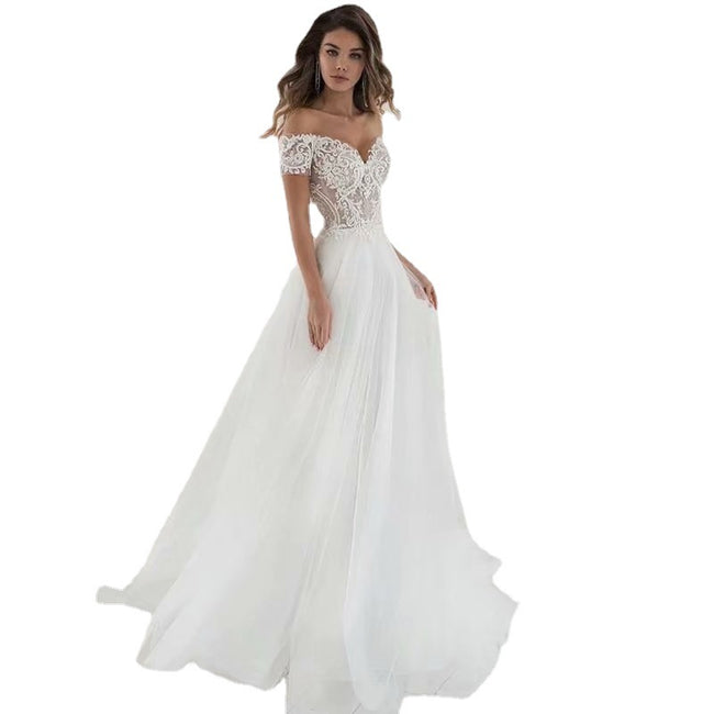 The New Lace Light Wedding Dress Is Elegant, Simple And Thin Main Image