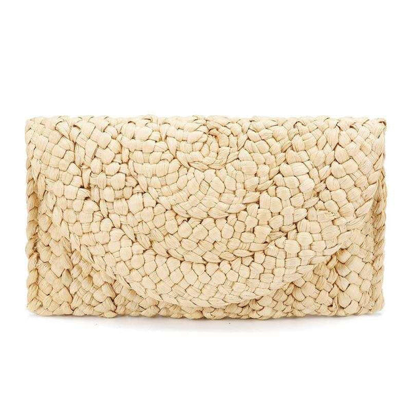 Pochette en cosse de maïs tressée de loisirs
