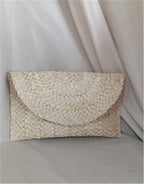 Corn Husk Clutch Straw Woven Leisure Bag