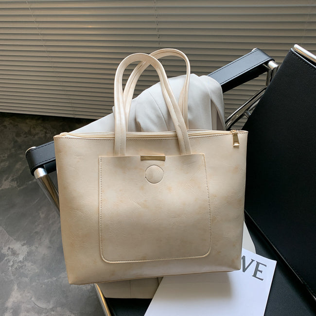 Bag Fashion Retro Simple Large Capacity Tote Bag Versatile Ins Super Fire Shoulder Bag Women''S Bag Hover Image