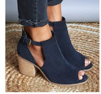 Fish Mouth Super High Heel Thick Heel Women Sandals