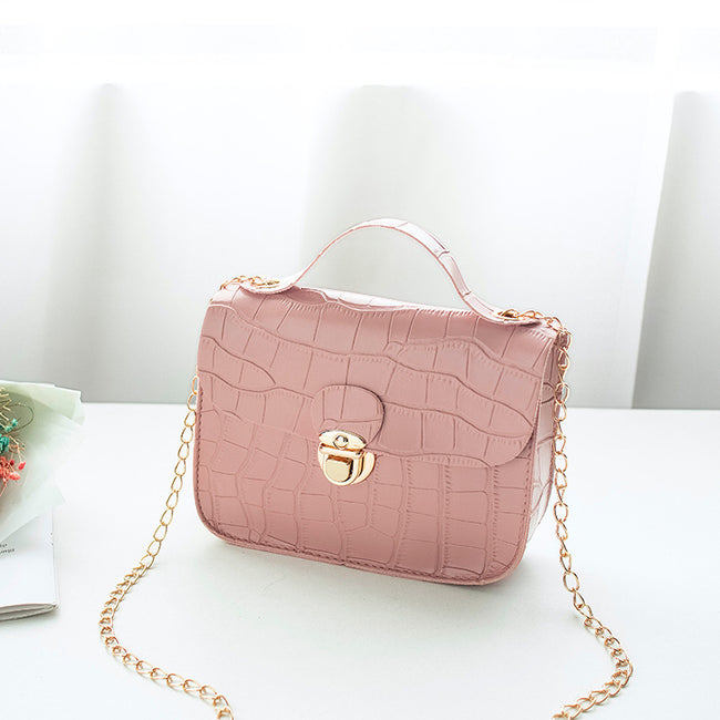 Women Small Crossbody Bag Classic  Pattern Shoulder Handbags Lightweight Chain Strap Messenger Purse Hover Image