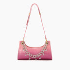 Rainbow Baguette Croc Froggy Gradient Women Shoulder Bags New Fashion Handbag Pearl Chain Diamond Metal Female Bag Summer