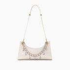 Rainbow Baguette Croc Froggy Gradient Women Shoulder Bags New Fashion Handbag Pearl Chain Diamond Metal Female Bag Summer