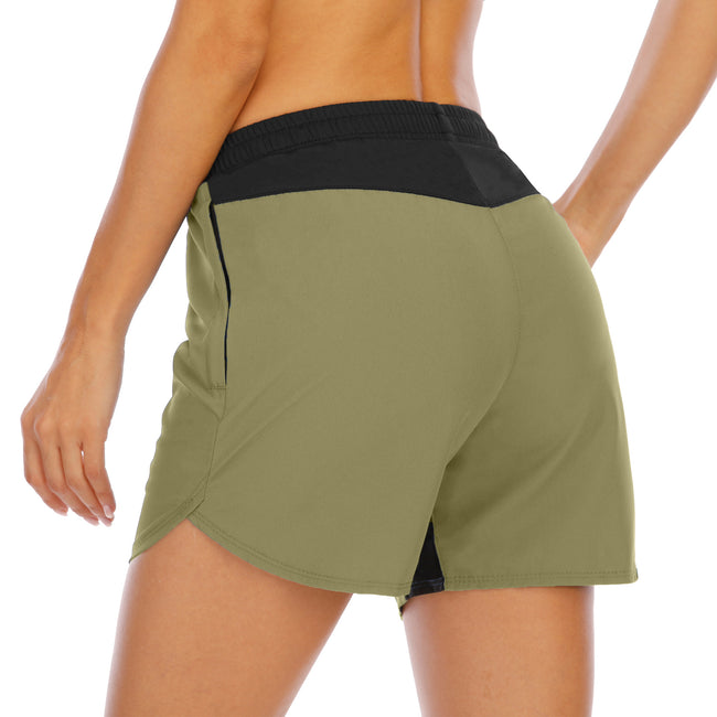 Boxer Ladies Running Sports Shorts Fashion Fitness Loose Elastic Leisure Quick Drying Pants Women Main Image