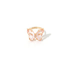 Charm Butterfly Ring For Women Crystal Zircon Rings Gold Silver
