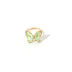 Charm Butterfly Ring For Women Crystal Zircon Rings Gold Silver
