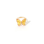 Charm Butterfly Ring For Women Crystal Zircon Rings Gold Silver