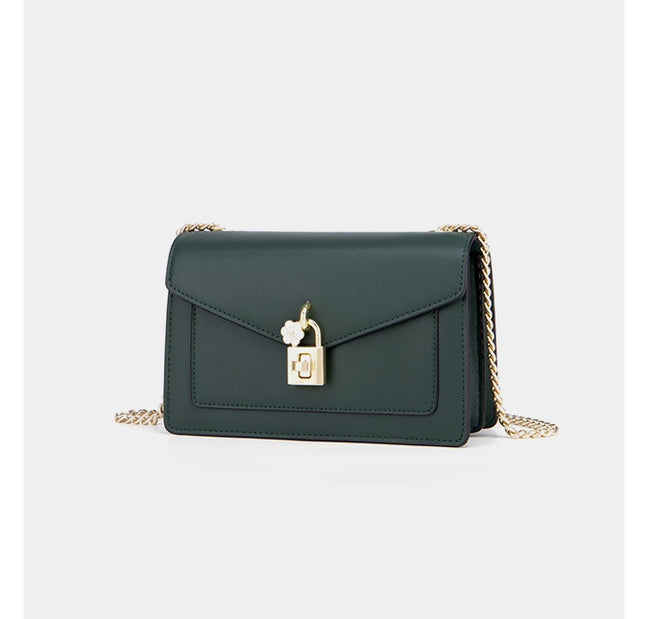 Genuine Leather Cowhide Shoulder Bag Women Fashion Chain All-match Oblique Hover Image