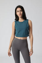 Women'S Yoga Vest Women Europe And America Loose Fitness Vest Women Without Chest Pad