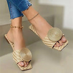 Flat Bottom Leisure Beach Sandals And Slippers Women Foreign Trade Mosquito Coil Women's Shoes