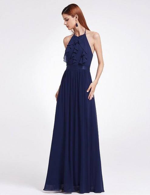 Chiffon Bridesmaid Dress Wedding Long Dress Main Image