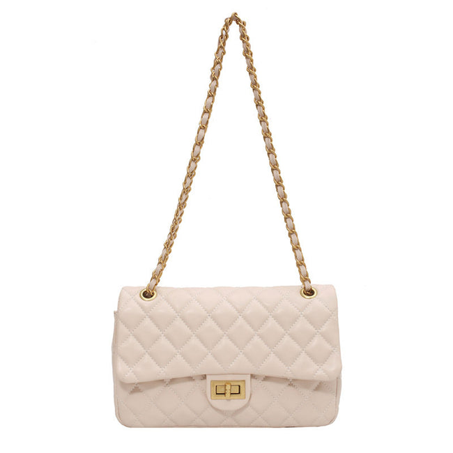 New Luxury Diamond Lattice Shoulder Women Bag Elegant Black Hover Image