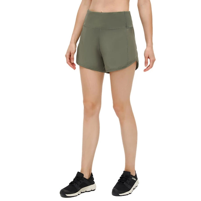 Women's Yoga Shorts Back Zip Pocket Sports Shorts Main Image