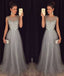 Chiffon Sleeveless Sequined Evening Wedding Dress