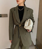 Ladies Triangle Fashion Decorative Thin Leather Belt