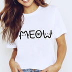 Tshirt Shirt Harajuku T-Shirts For Women Tops White Star