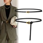 Ladies Triangle Fashion Decorative Thin Leather Belt