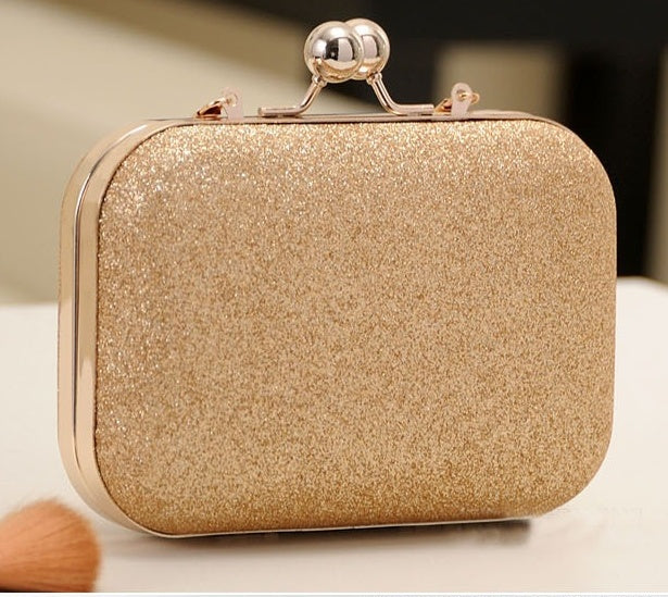 Women Handbag Evening Bags For Party New Women Chain Shoulder Bag Ladies Fashion Gold Clutch Box Bag Women Messenger Hover Image